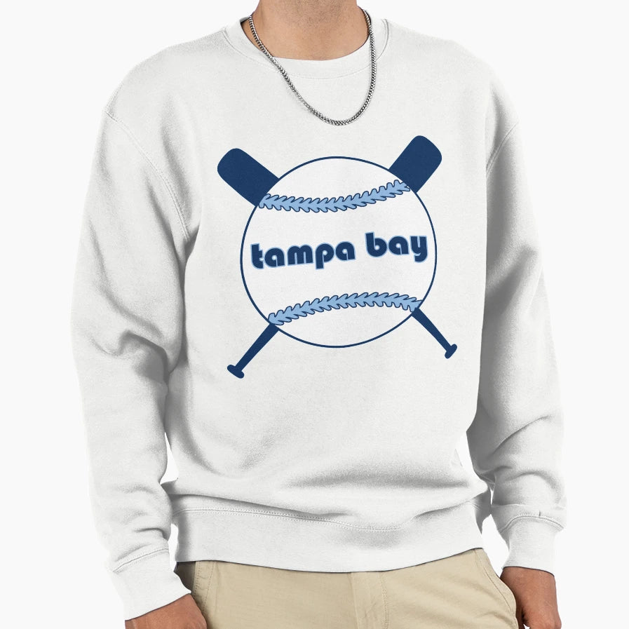 Tampa Bay Throwback Baseball Sweatshirt - Fun Novelty Design Unisex - T-Shirt, Sweatshirt, Hoodie