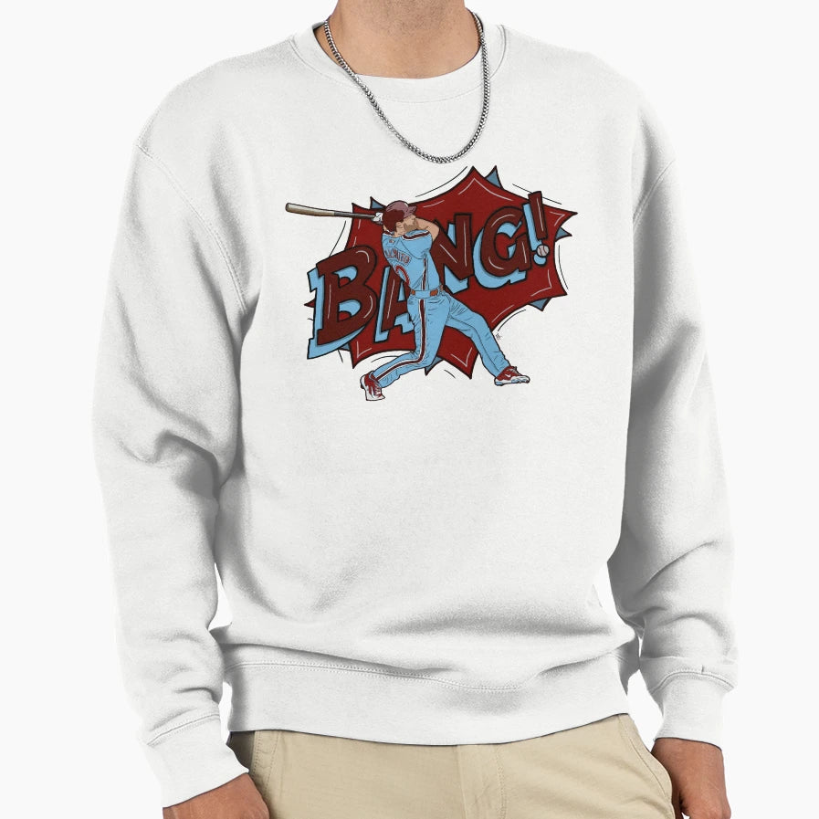 J T Realmuto Bang Sweatshirt - Minimalist Print for Adults - T-Shirt, Sweatshirt, Hoodie