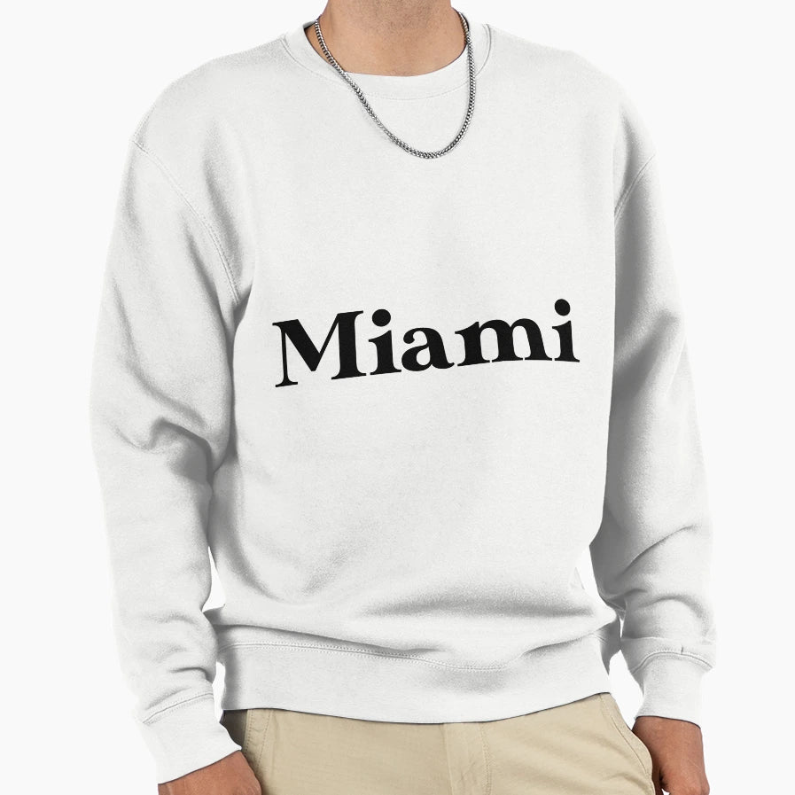Miami Sweatshirt - Minimalist Print for Adults - T-Shirt, Sweatshirt, Hoodie
