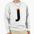 Crowned Monogram Letter J Sweatshirt - Graphic Print Men Women - T-Shirt, Sweatshirt, Hoodie