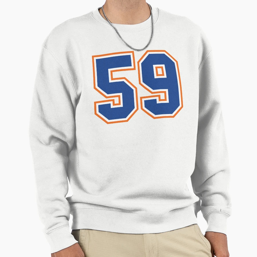 Fifty Nine Jersey Number Sweatshirt - Casual Everyday Wear for Adults - T-Shirt, Sweatshirt, Hoodie