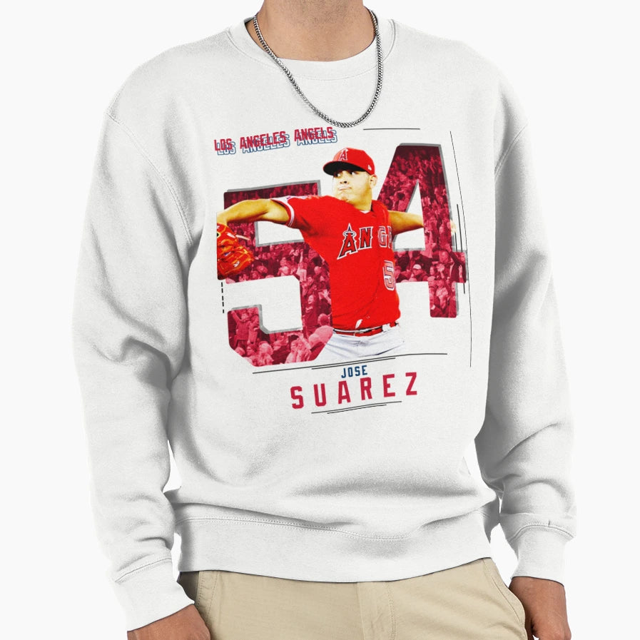 Jose Suarez Baseball Sweatshirt - Fun Novelty Design for Adults - T-Shirt, Sweatshirt, Hoodie
