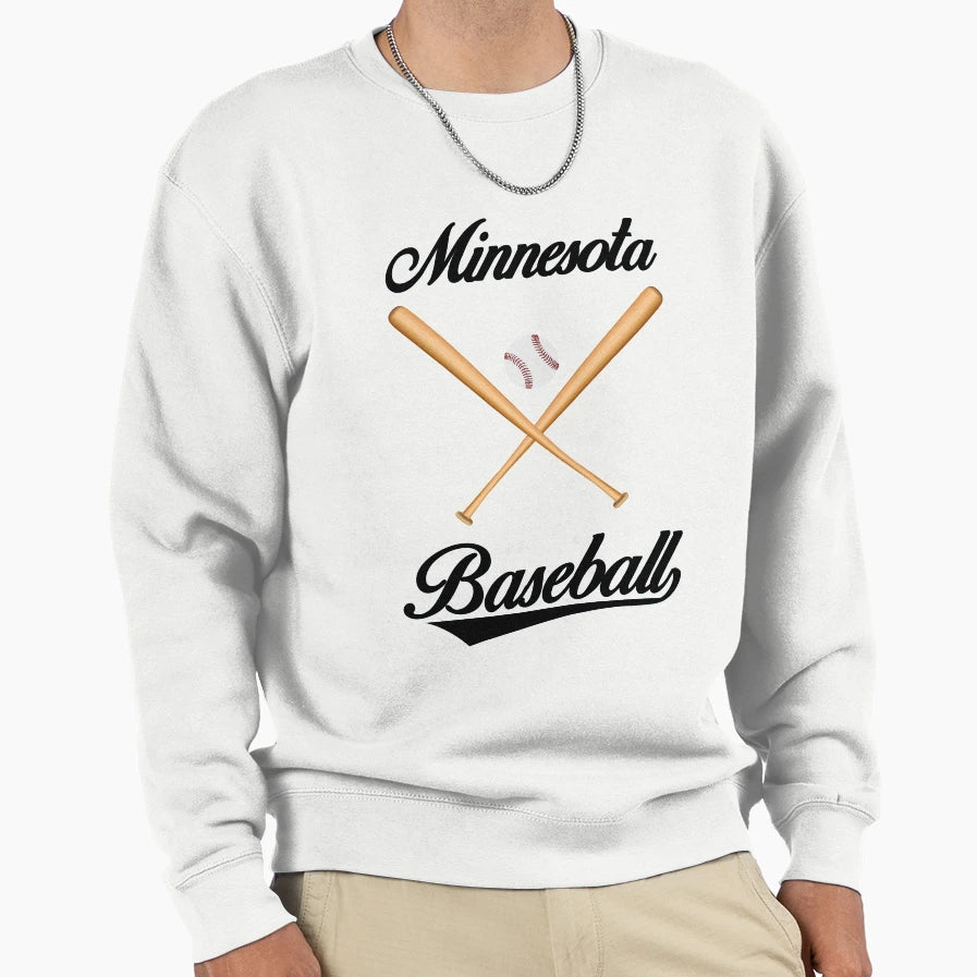 Minnesota Baseball And T-Shirt - Minimalist Print for Adults - T-Shirt, Sweatshirt, Hoodie