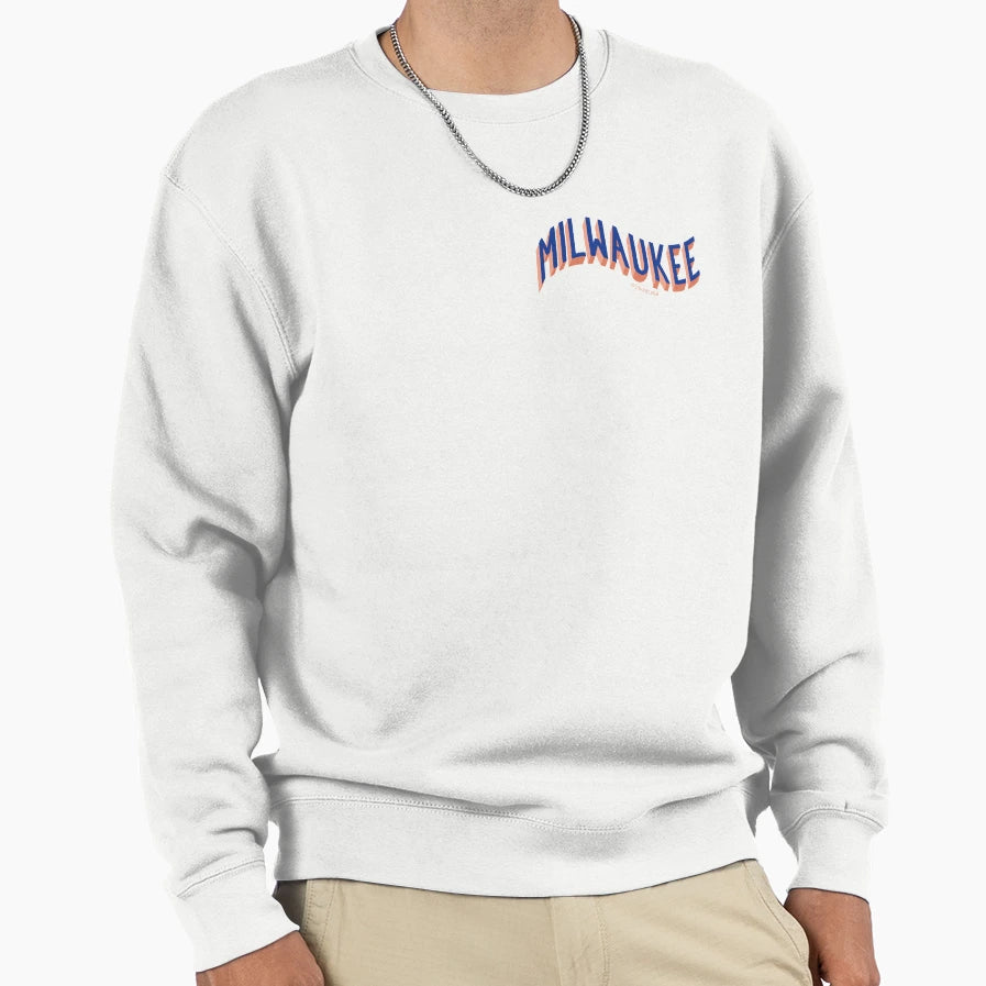 Milwaukee Lettering Sweatshirt - Unique Graphic Unisex - T-Shirt, Sweatshirt, Hoodie