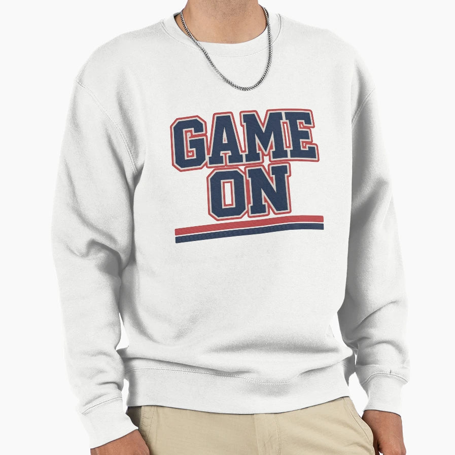 Game Text Bold Letters Sports Sweatshirt - Unique Graphic for Adults - T-Shirt, Sweatshirt, Hoodie