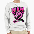 Miami Flamingo Animated Sweatshirt - Novelty Apparel for Adults - T-Shirt, Sweatshirt, Hoodie