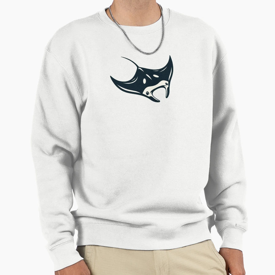 Manta Ray Sweatshirt - Casual Everyday Wear Unisex - T-Shirt, Sweatshirt, Hoodie