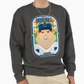Baseball Blue Pinstripes Sweatshirt - Casual Everyday Wear Men Women - T-Shirt, Sweatshirt, Hoodie