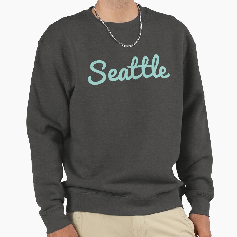 Seattle Light Green Sweatshirt - Aesthetic Graphic Unisex - T-Shirt, Sweatshirt, Hoodie