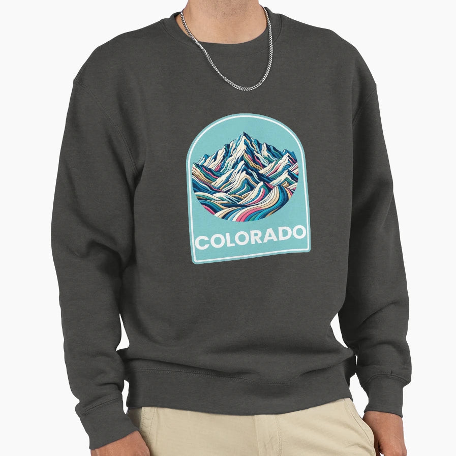 Colorado Mountains Sweatshirt - Aesthetic Graphic Men Women - T-Shirt, Sweatshirt, Hoodie