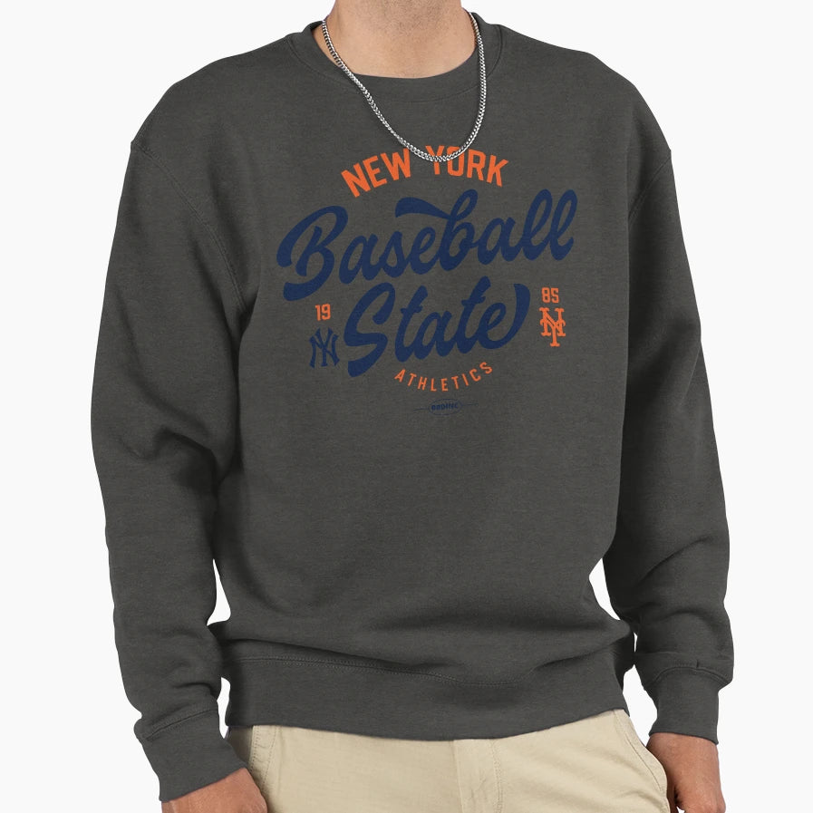 New York Baseball State Sweatshirt - Aesthetic Graphic Unisex - T-Shirt, Sweatshirt, Hoodie