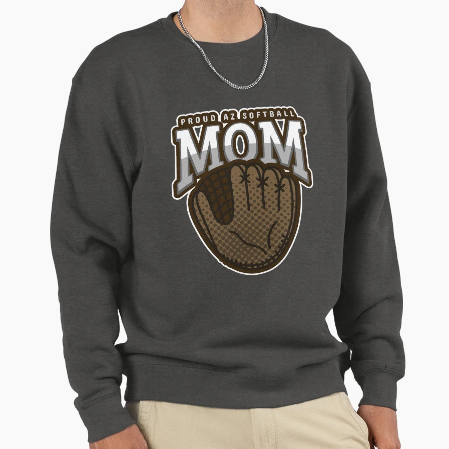 Proud Az Softball Mom Sweatshirt - Trendy Graphic for Adults - T-Shirt, Sweatshirt, Hoodie