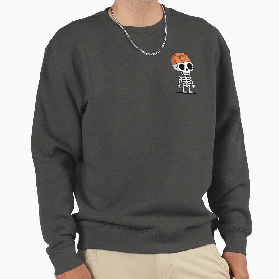 Trick Or Treat Skeleton Sweatshirt - Aesthetic Graphic for Adults - T-Shirt, Sweatshirt, Hoodie