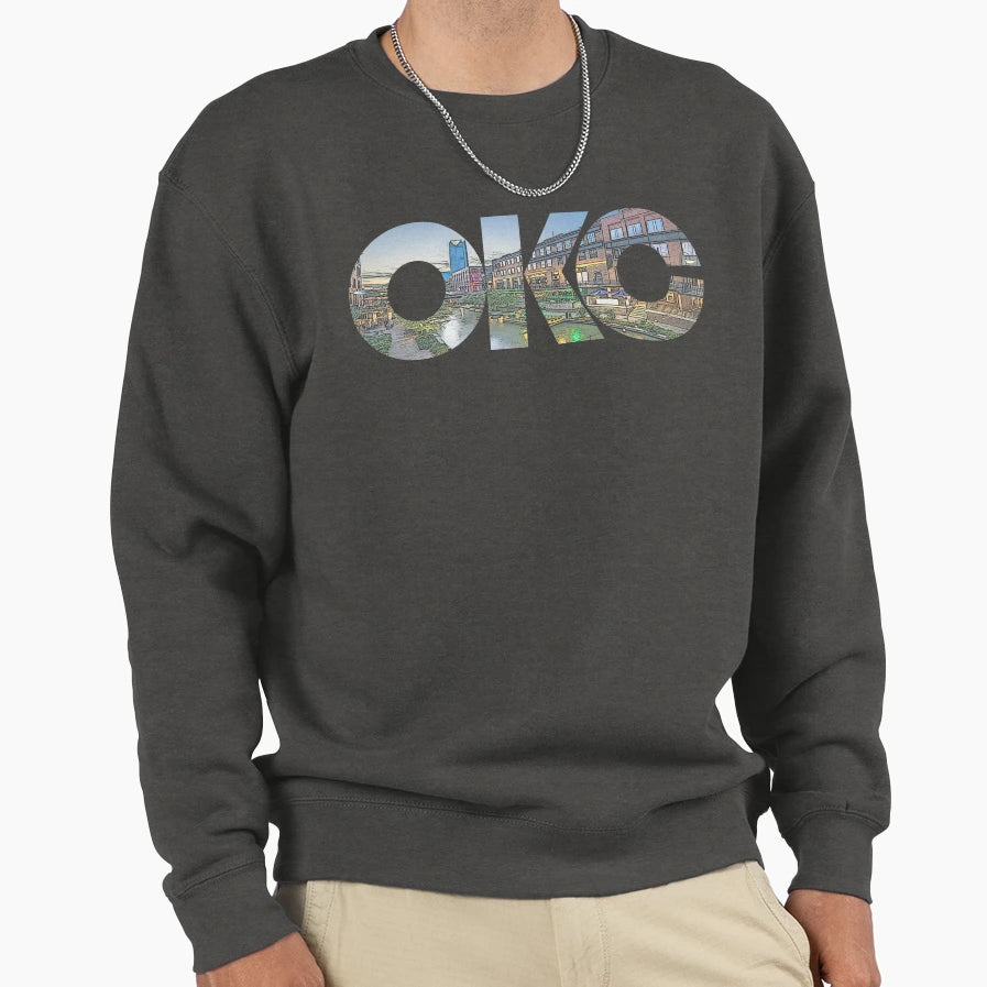 Oklahoma City Oklahoma Okc Sunset Sweatshirt - Graphic Print Men Women - T-Shirt, Sweatshirt, Hoodie