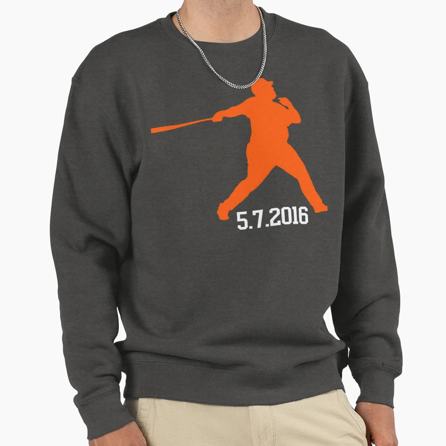 First Home Run 5 7 2016 Sweatshirt - Custom Art Print Men Women - T-Shirt, Sweatshirt, Hoodie