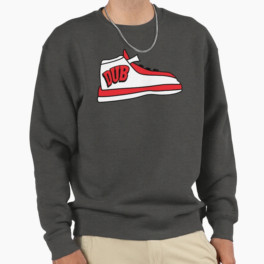 Sneakerhead Red Dub Wisconsin Sweatshirt - Fun Novelty Design for Adults - T-Shirt, Sweatshirt, Hoodie