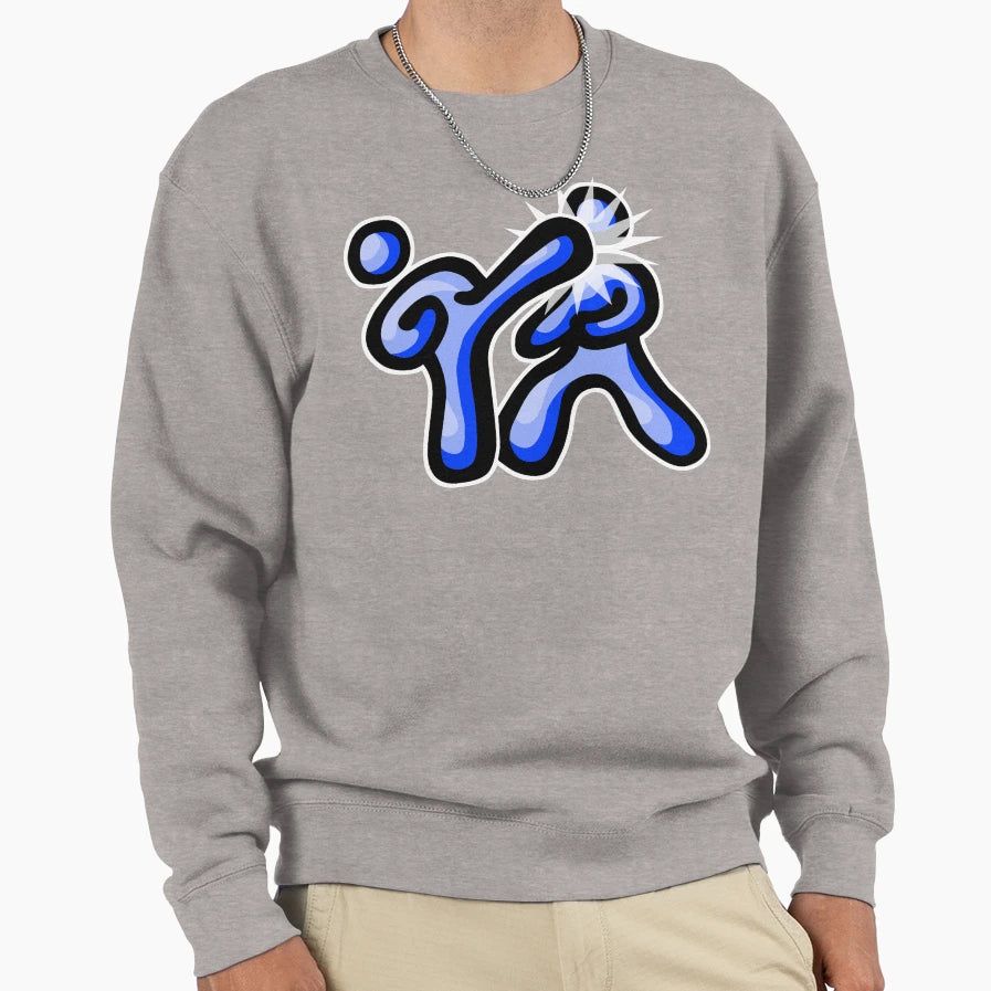 Kick It Sweatshirt - Minimalist Print for Adults - T-Shirt, Sweatshirt, Hoodie