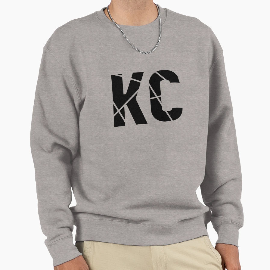 Geo Lines Kc Black Sweatshirt - Graphic Print Men Women - T-Shirt, Sweatshirt, Hoodie