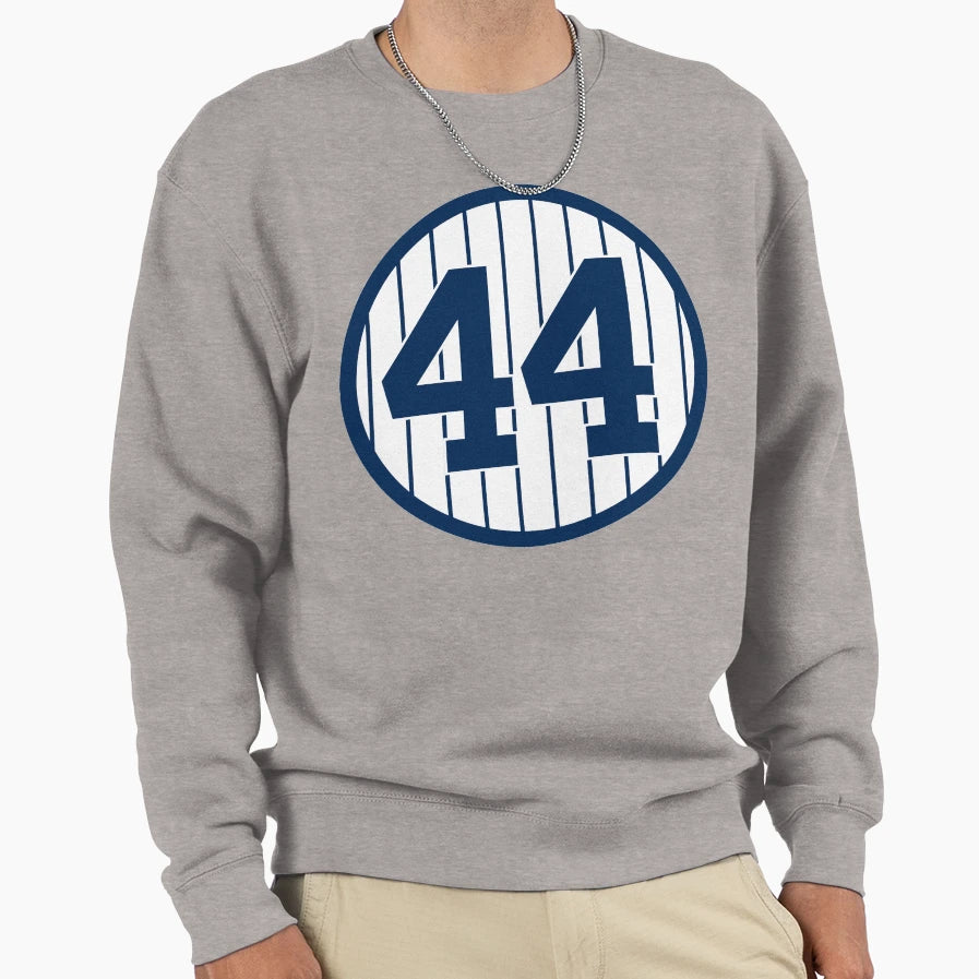 Reggie Jackson 44 Jersey Number Sweatshirt - Minimalist Print for Adults - T-Shirt, Sweatshirt, Hoodie