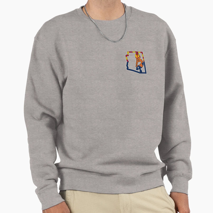 Arizona Kokopelli Sweatshirt - Minimalist Print for Adults - T-Shirt, Sweatshirt, Hoodie