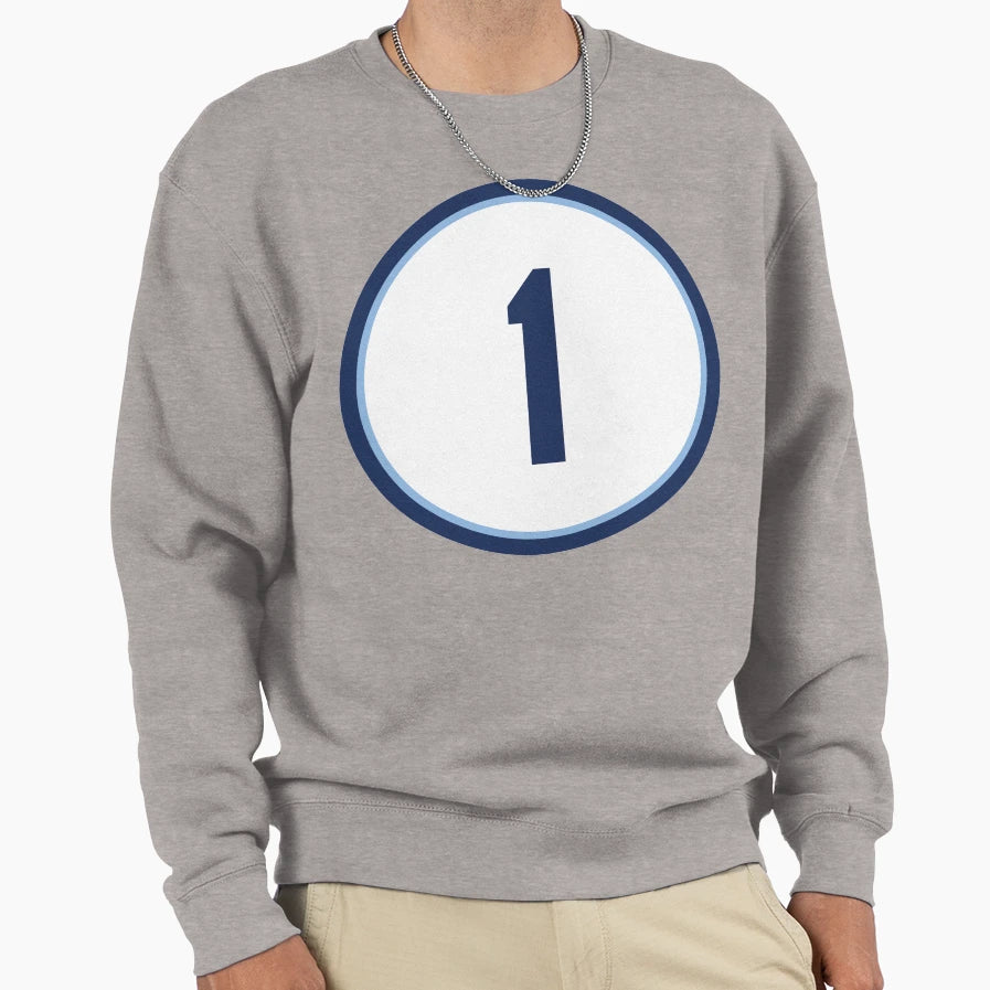 Willy Adames 1 Jersey Number Sweatshirt - Minimalist Print Men Women - T-Shirt, Sweatshirt, Hoodie