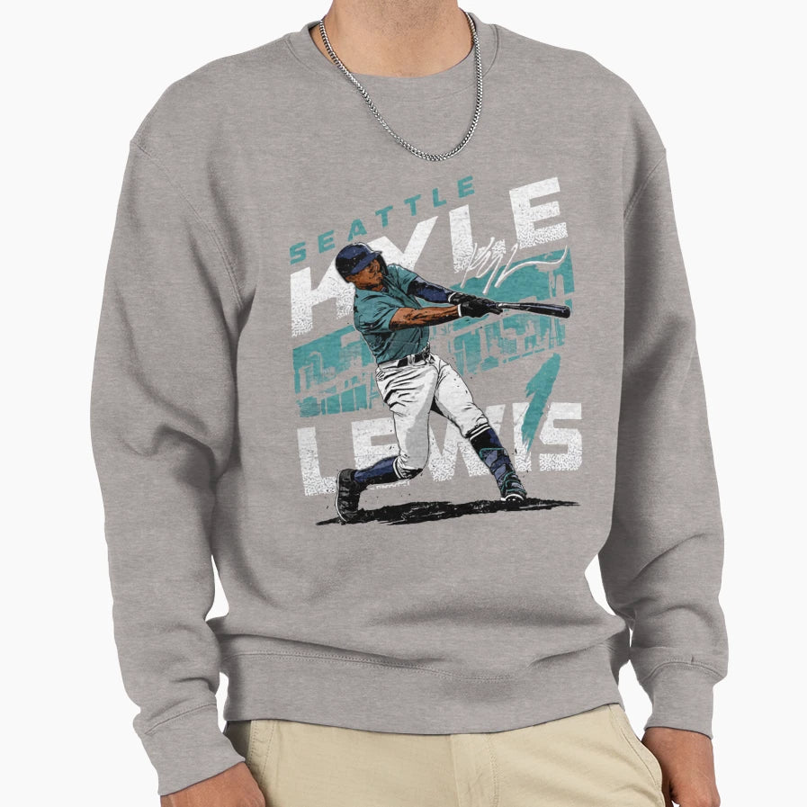 Kyle Lewis City Name Sweatshirt - Trendy Graphic for Adults - T-Shirt, Sweatshirt, Hoodie