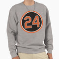Rick Dempsey 24 Jersey Number Sweatshirt - Novelty Apparel for Adults - T-Shirt, Sweatshirt, Hoodie