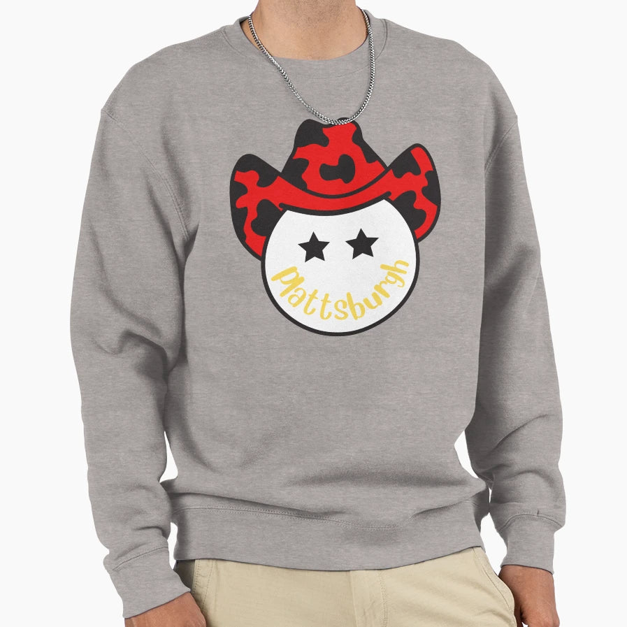 Suny Plattsburgh Cowboy Sweatshirt - Minimalist Print Unisex - T-Shirt, Sweatshirt, Hoodie