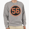 Hunter Harvey 56 Jersey Number Sweatshirt - Fun Novelty Design for Adults - T-Shirt, Sweatshirt, Hoodie