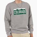 Colorado White Green Colorado License Sweatshirt - Custom Art Print Unisex - T-Shirt, Sweatshirt, Hoodie