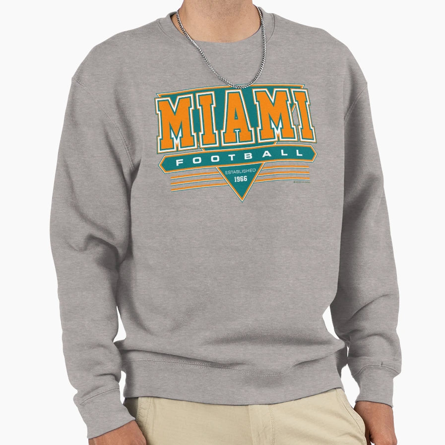 Miami Football Dolphins Inspired 90S Sweatshirt - Streetwear Style Unisex - T-Shirt, Sweatshirt, Hoodie
