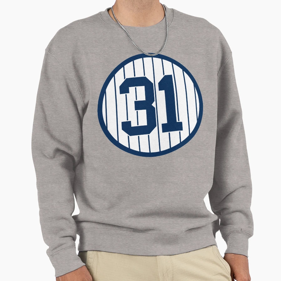 Aaron Hicks 31 Jersey Number Sweatshirt - Unique Graphic Men Women - T-Shirt, Sweatshirt, Hoodie