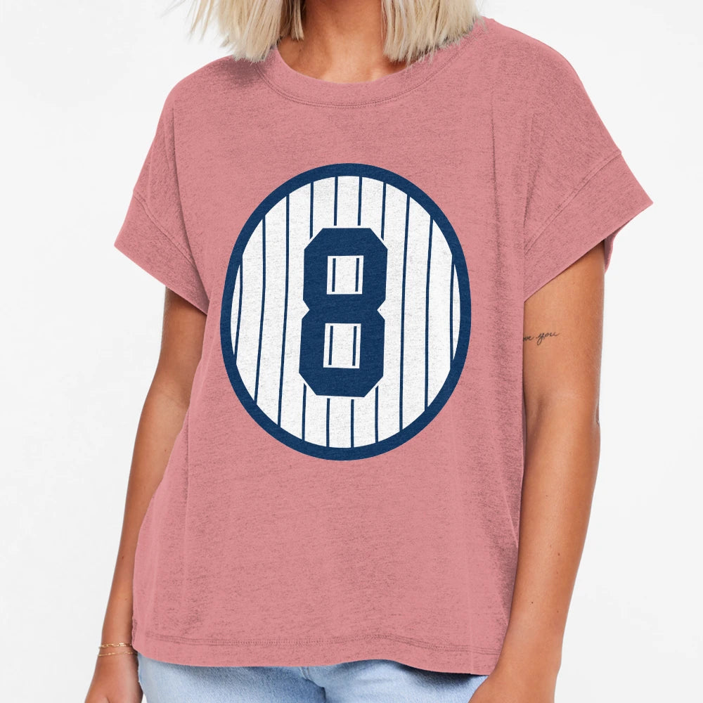 Yogi Berra 8 Jersey Number T-Shirt - Custom Art Print Unisex - T-Shirt, Sweatshirt, Hoodie