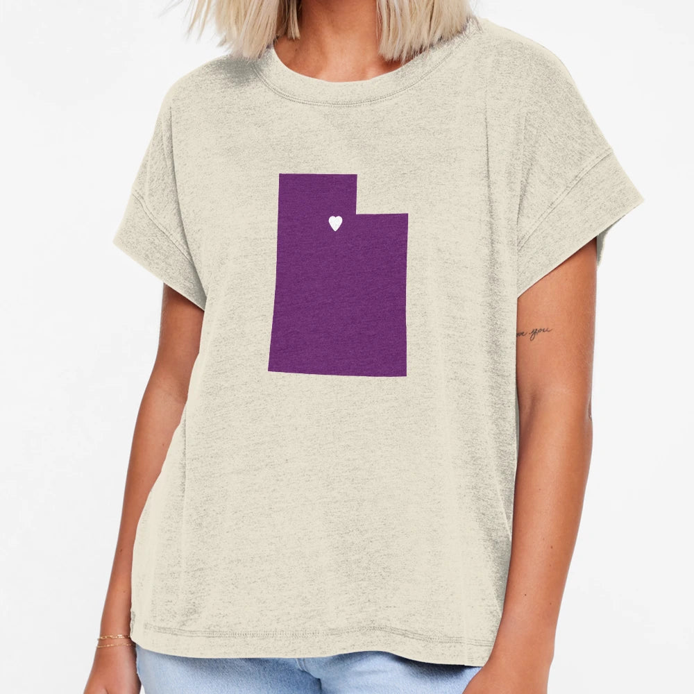 Utah Love Purple T-Shirt - Streetwear Style Men Women - T-Shirt, Sweatshirt, Hoodie