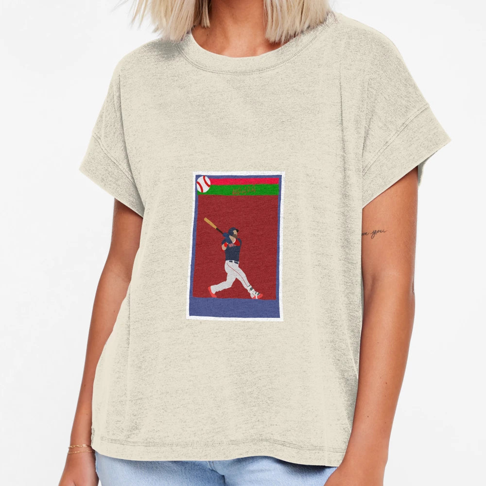 Mitch Moreland Baseball Card T-Shirt - Minimalist Print Men Women - T-Shirt, Sweatshirt, Hoodie