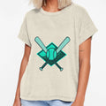 Crossed Baseball Bats T-Shirt - Trendy Graphic for Adults - T-Shirt, Sweatshirt, Hoodie