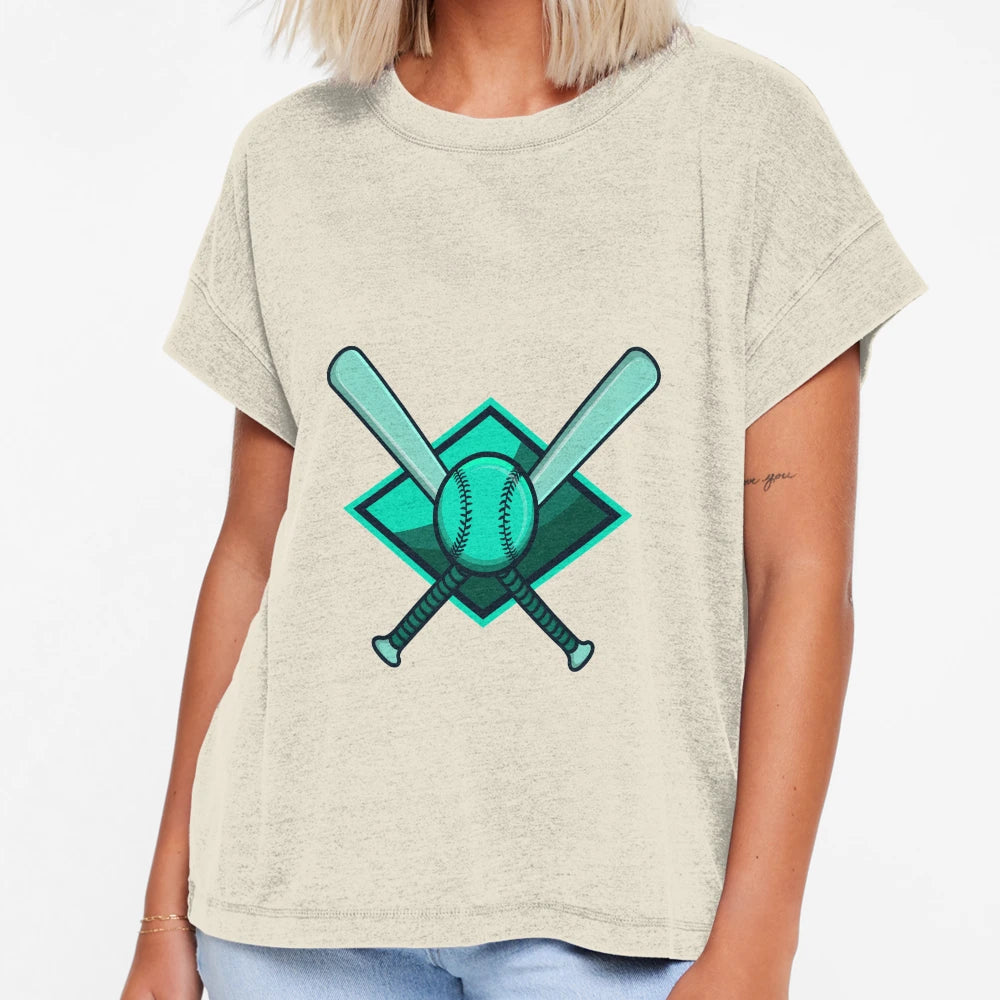Crossed Baseball Bats T-Shirt - Trendy Graphic for Adults - T-Shirt, Sweatshirt, Hoodie