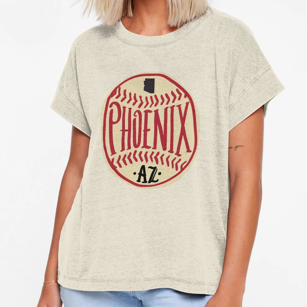 Phoenix Arizona Hand Drawn Script T-Shirt - Aesthetic Graphic Men Women - T-Shirt, Sweatshirt, Hoodie