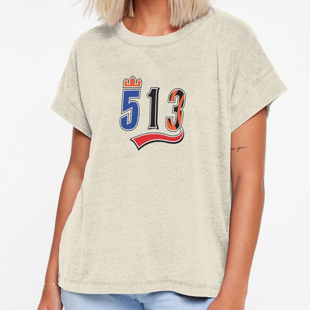 Cincinnati Sports 513 Area Code T-Shirt - Aesthetic Graphic for Adults - T-Shirt, Sweatshirt, Hoodie