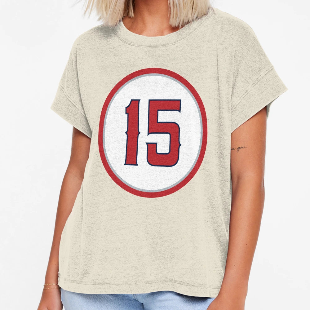 Tim Salmon 15 Jersey Number T-Shirt - Aesthetic Graphic for Adults - T-Shirt, Sweatshirt, Hoodie
