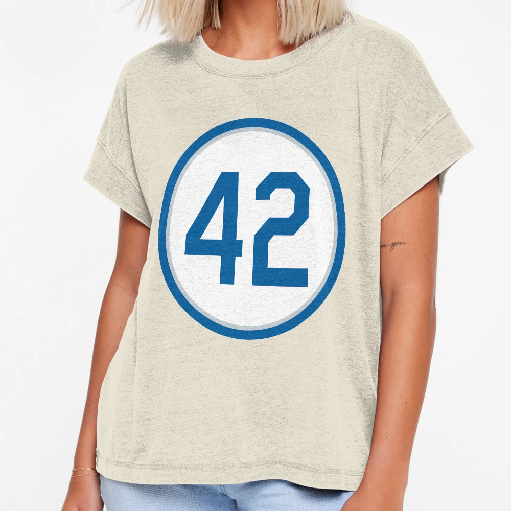 Jackie Robinson 42 Jersey Number T-Shirt - Casual Everyday Wear Unisex - T-Shirt, Sweatshirt, Hoodie
