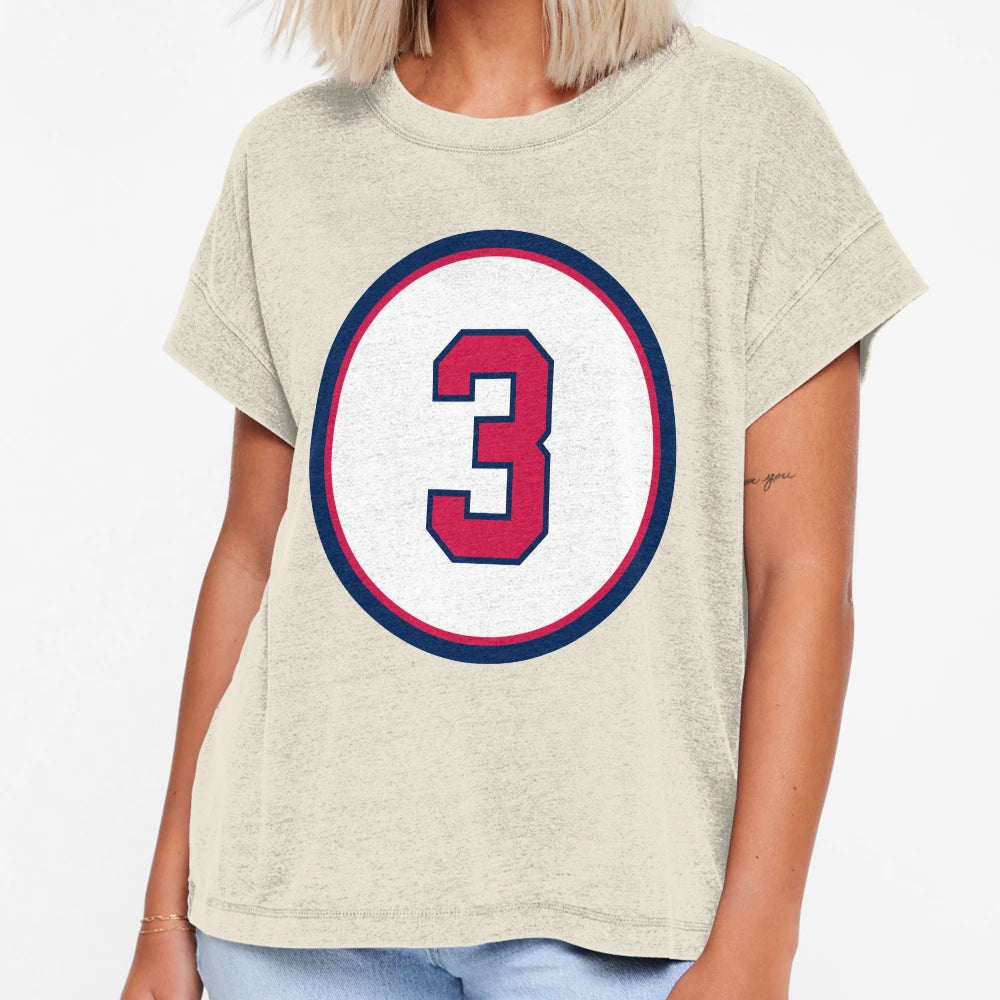 Dale Murphy 3 Jersey Number T-Shirt - Unique Graphic Unisex - T-Shirt, Sweatshirt, Hoodie