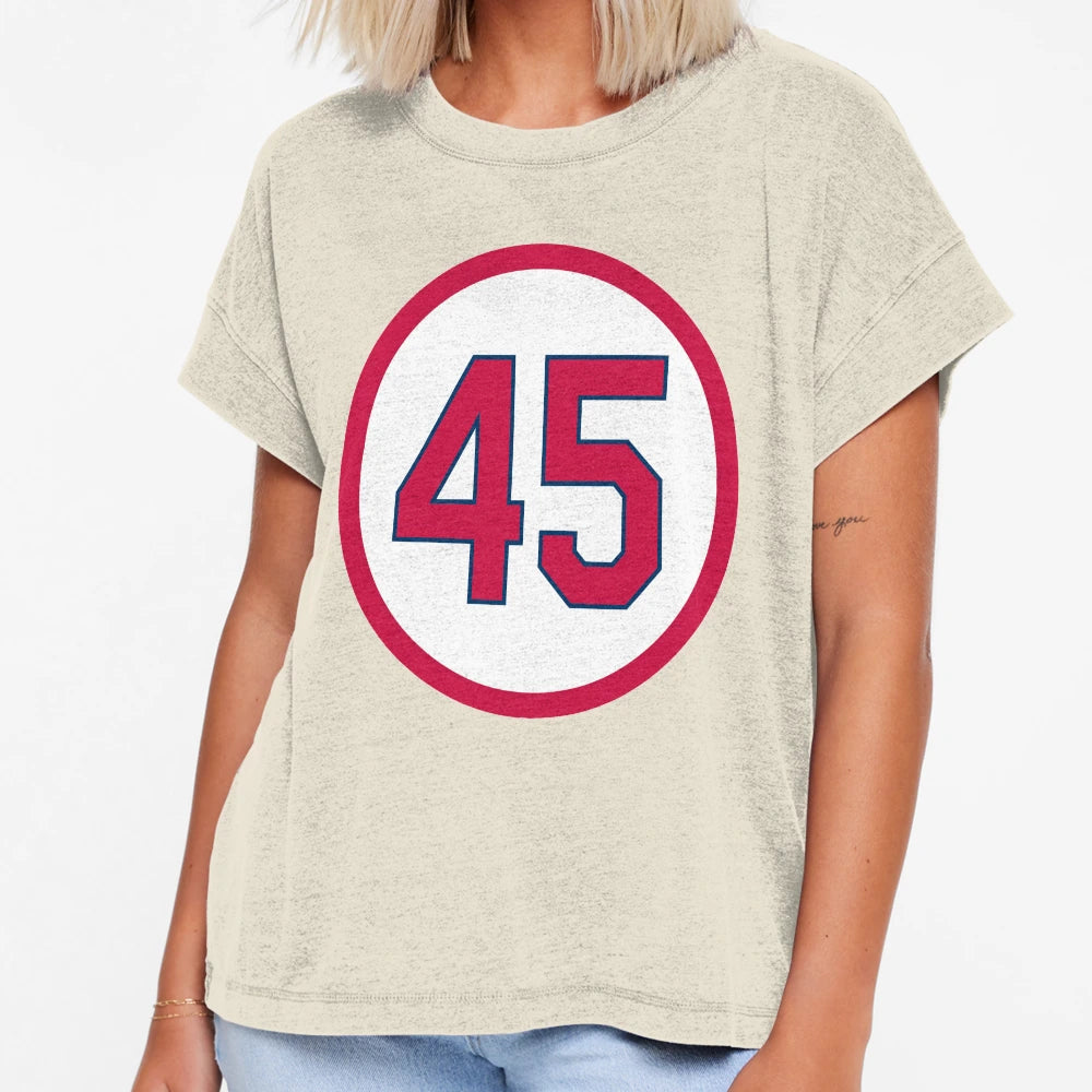 Bob Gibson 45 Jersey Number T-Shirt - Streetwear Style for Adults - T-Shirt, Sweatshirt, Hoodie