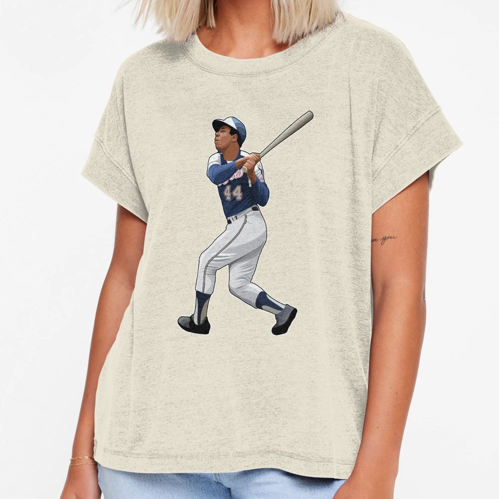 Hank Aaron 44 Swings Legend T-Shirt - Trendy Graphic Men Women - T-Shirt, Sweatshirt, Hoodie