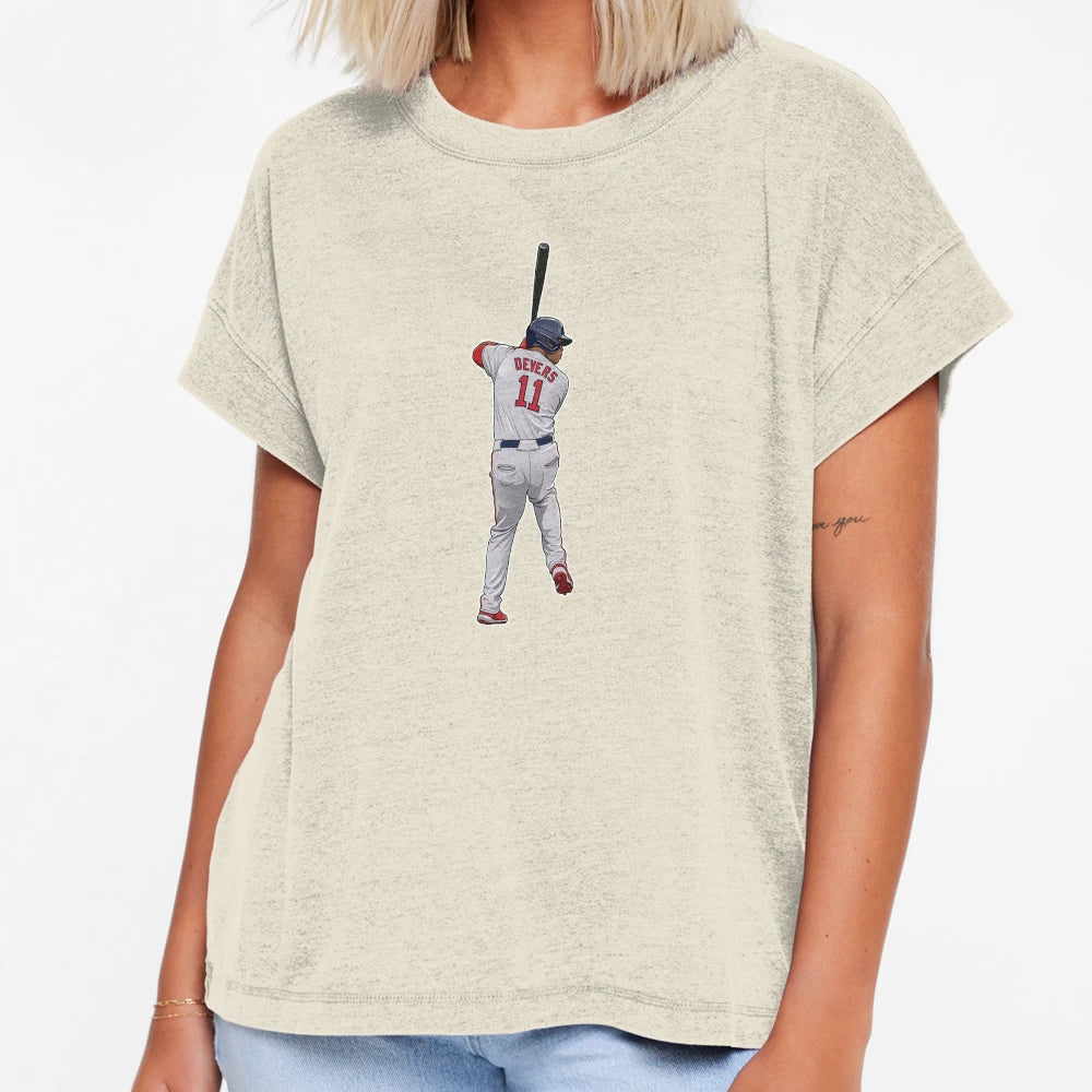 Rafael Devers 11 Bat Ready T-Shirt - Fun Novelty Design for Adults - T-Shirt, Sweatshirt, Hoodie
