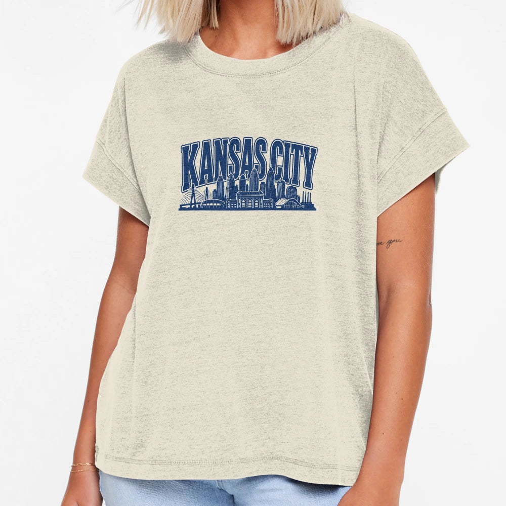 Heart Plains Kansas City Skyline T-Shirt - Novelty Apparel for Adults - T-Shirt, Sweatshirt, Hoodie