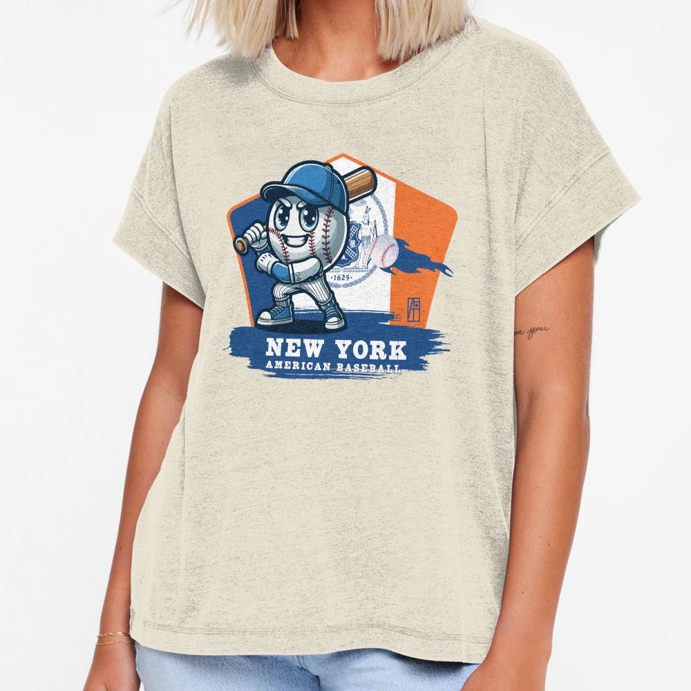 Usa American Baseball New York T-Shirt - Fun Novelty Design Men Women - T-Shirt, Sweatshirt, Hoodie