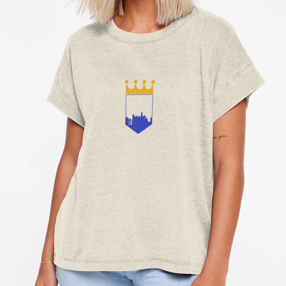 Kansas City Baseball Skyline Crown T-Shirt - Novelty Apparel for Adults - T-Shirt, Sweatshirt, Hoodie