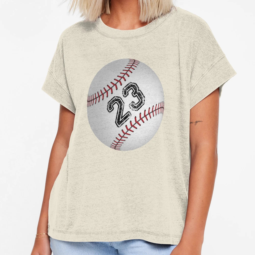 Baseball Ball Number 23 Twenty Three T-Shirt - Novelty Apparel Unisex - T-Shirt, Sweatshirt, Hoodie