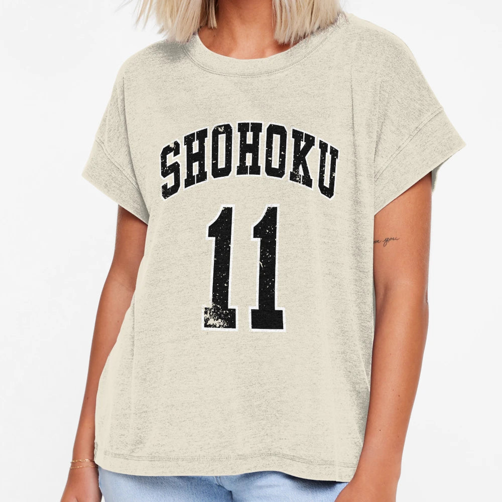 11 Shohoku Basketball Dunk Manga T-Shirt - Aesthetic Graphic for Adults - T-Shirt, Sweatshirt, Hoodie